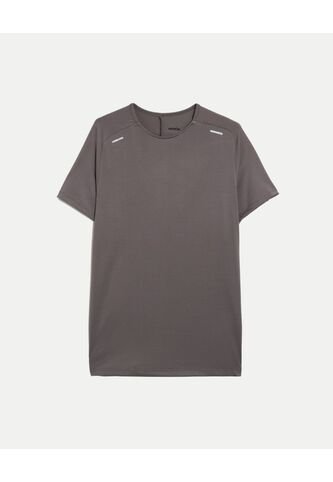Camiseta Deportiva Texturizada  Para Hombre Gris Atmos Atmos