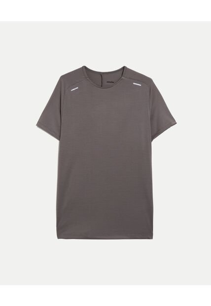 Camiseta Deportiva Texturizada  Para Hombre Gris Atmos