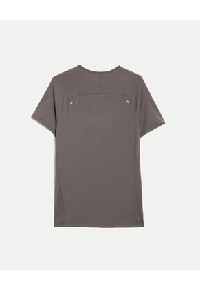 Camiseta Deportiva Texturizada Para Hombre Gris Atmos