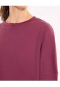 Buzo Cuello Redondo Amplio Lofi Para Mujer  Deportiva  Color Vino Marca Atmos de Atmos