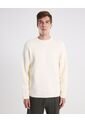 Saco Cuello Redondo Tejido  Para Hombre Crema Atmos de Atmos