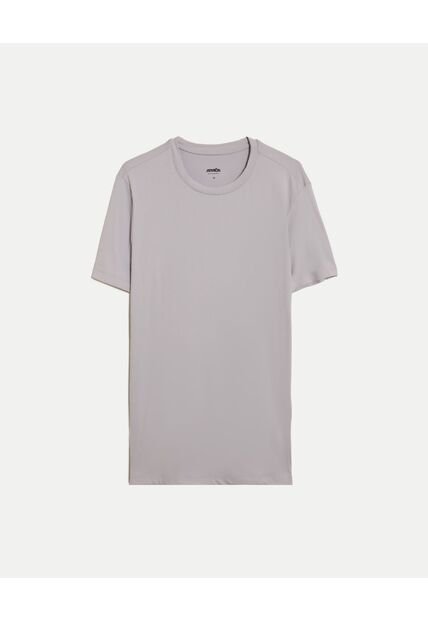Camiseta Training Comfort Manga Corta  Para Hombre Gris Atmos