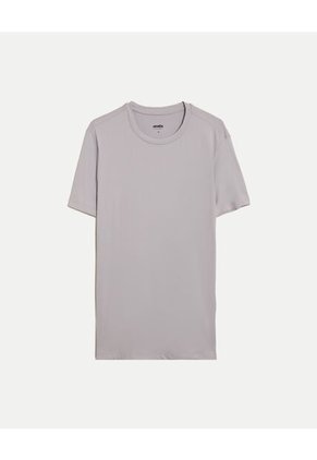 Camiseta Training Comfort Manga Corta Para Hombre Gris Atmos