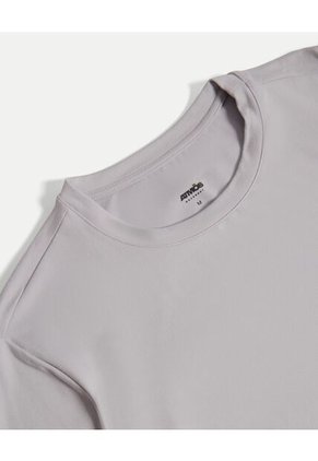 Camiseta Training Comfort Manga Corta Para Hombre Gris Atmos