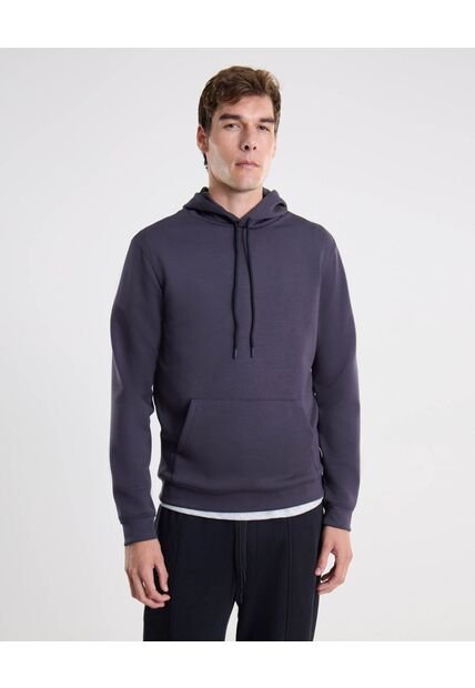 Buzo Hoodie Plush  Para Hombre Gris Atmos
