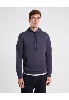 Buzo Hoodie Plush Para Hombre Gris Atmos