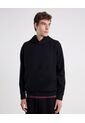 Buzo Hoodie Básico Plush  Para Hombre Negro Atmos de Atmos
