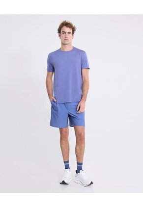 Bermuda Training Largo Sin Biker En Sabadel  Para Hombre Azul Atmos