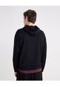 Buzo Hoodie Básico Plush  Para Hombre Negro Atmos de Atmos