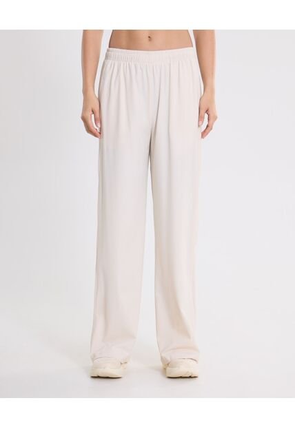 Pantalón De Punto Training Aeroflow  Para Mujer Crema Atmos