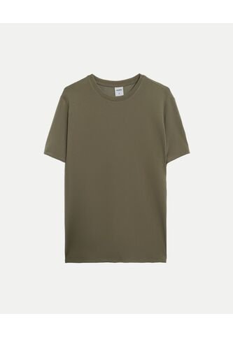 Camiseta Manga Corta Regular Fit Plush  Para Hombre Verde Atmos Atmos
