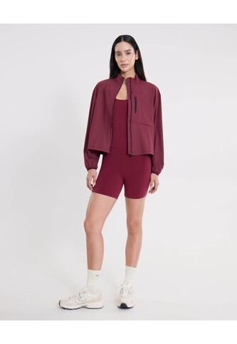 Enterizo Manga Sisa Corto  Para Mujer Vino Atmos Atmos