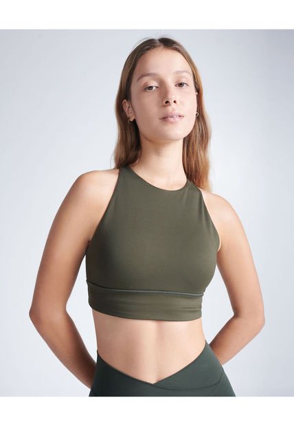 Top Para Mujer Top Color Verde Oliva Marca Atmos #31220024