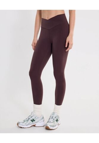Leggins Pretina Cruzada Aerius Skin  Para Mujer Café Atmos Atmos