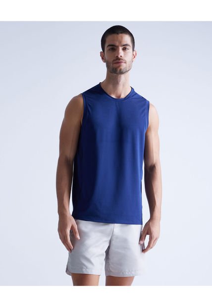 Camiseta Para Hombre Manga Sisa Color Azul  Marca Atmos #32090077