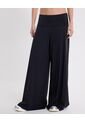 Pantalón Pretina Doblada Amplio Algodón  Para Mujer Negro Atmos de Atmos