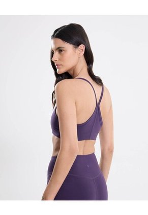 Top Con Tiras Soporte Bajo Aerius Skin Para Mujer Uva Atmos