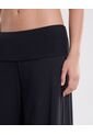 Pantalón Pretina Doblada Amplio Algodón  Para Mujer Negro Atmos de Atmos