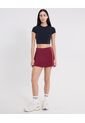 Falda Aerius Con Biker  Para Mujer Vino Atmos de Atmos