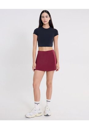 Falda Aerius Con Biker Para Mujer Vino Atmos