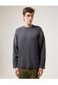 Saco Cuello Redondo Tejido  Para Hombre Gris Atmos de Atmos