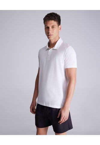 Polo Para Hombre Cuello Maquina Sin Bolsillo Color Marfil Marca Atmos #32110004 Atmos