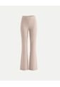 Pantalón Flare Plush  Para Mujer Café Atmos de Atmos