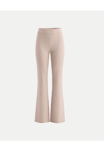 Pantalón Flare Plush  Para Mujer Café Atmos