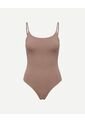 Body Brasilera En Microfibra X1 Para Mujer Café Atmos de Atmos