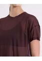 Camiseta Manga Corta En Mesh  Para Mujer Camel Atmos de Atmos