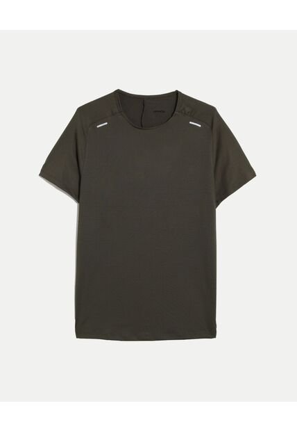 Camiseta Deportiva Texturizada  Para Hombre Verde Atmos