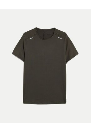 Camiseta Deportiva Texturizada Para Hombre Verde Atmos