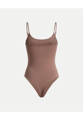 Body Brasilera En Microfibra X1 Para Mujer Café Atmos