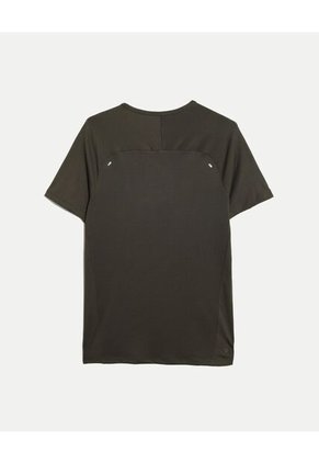 Camiseta Deportiva Texturizada Para Hombre Verde Atmos