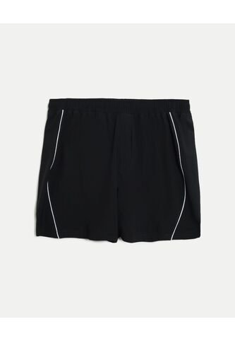 Bermuda Training Larga Con Biker Piping  Para Hombre Negro Atmos Atmos
