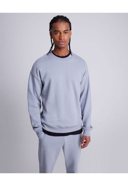 Buzo Para Hombre Cuello Redondo Color Gris  Marca Atmos #32060031