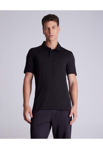 Polo Para Hombre Cuello Maquina Con Bolsillo Color Negro Marca Atmos #32110005 Atmos
