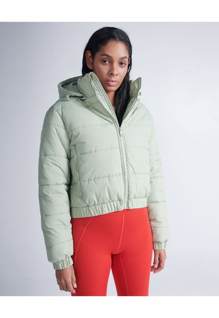 Chaqueta Para Mujer Acolchada Color Verde Claro Marca Atmos #31080006