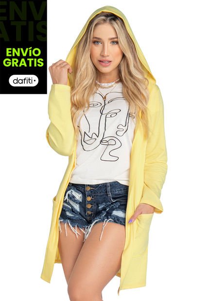 Kimono Mujer Amarillo Atypical 93586