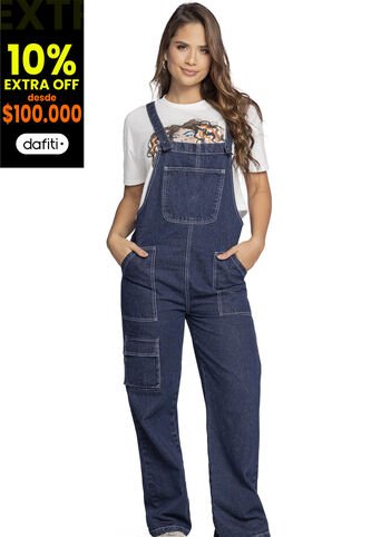 Overall Largo Mujer Azul Atypical 954 Atypical