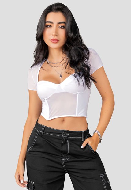 Blusa Mujer Blanco Atypical 103326
