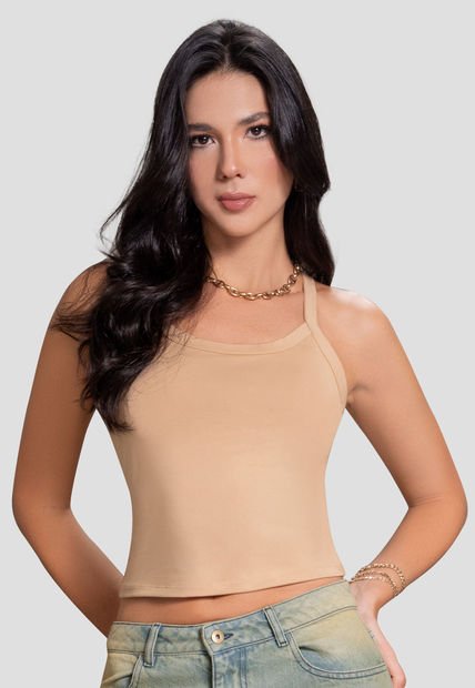 Camiseta Mujer Beige Atypical 103752