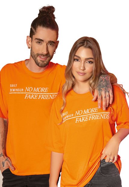 Camiseta Mujer Naranja Atypical 33433
