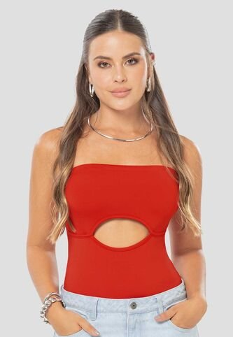 Body Mujer Rojo Atypical 110265 Atypical
