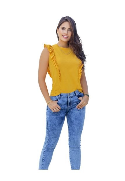 Blusa Juvenil Femenino Mostaza Atypical