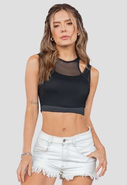 Camiseta Paq X2 Mujer Negro Atypical 478