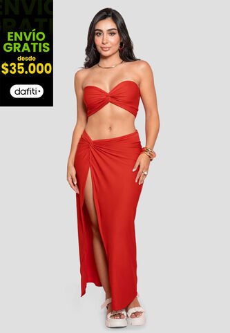 Conjunto Mujer Rojo Atypical 100672 Atypical