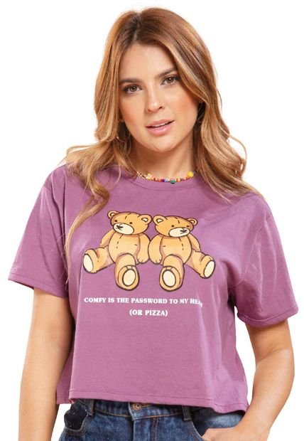Camiseta Mujer Lila Atypical 96924