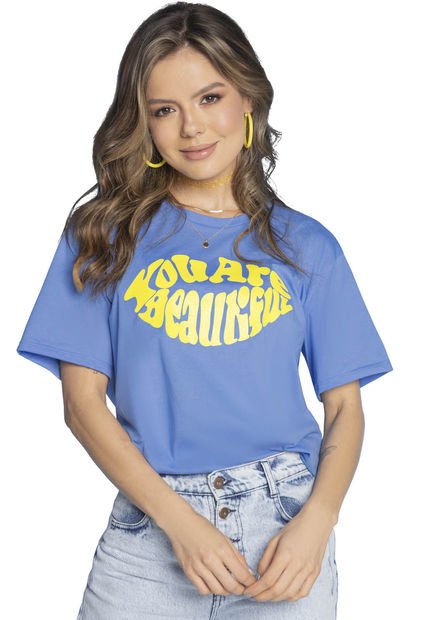 Camiseta Mujer Azul Atypical 4334