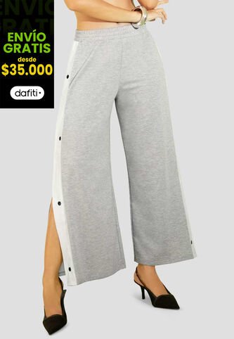 Pantalón Mujer Gris Jaspe Atypical 112603 Atypical